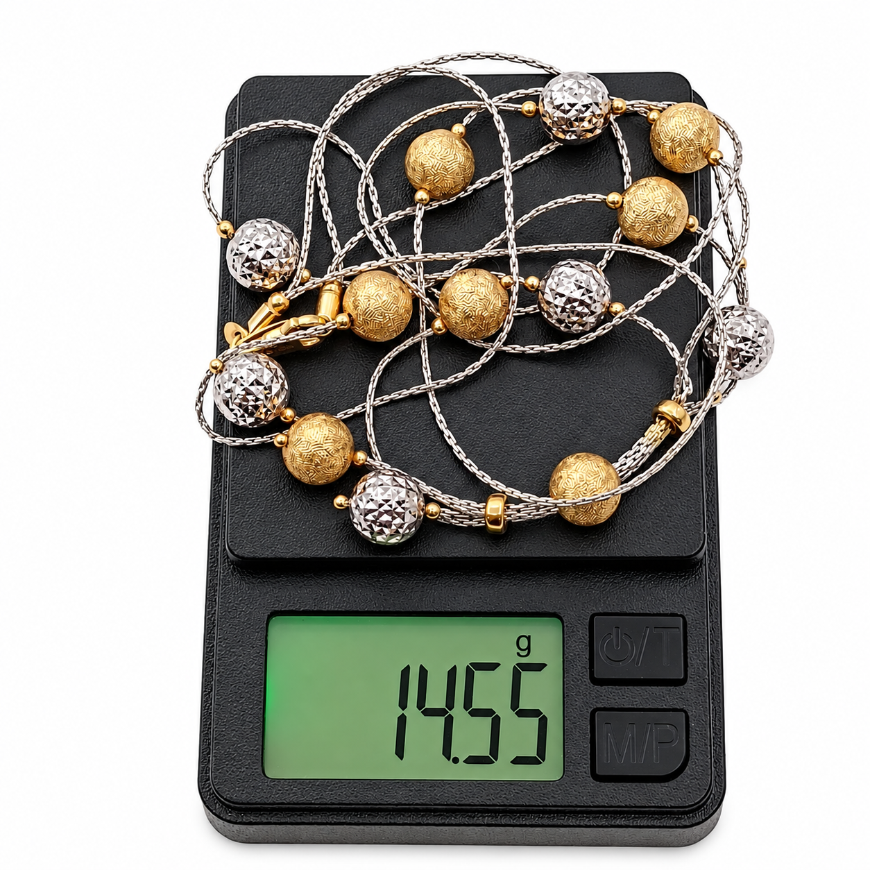 Collana - 18 carati Oro giallo, Oro bianco - Made in Italy - HandMade