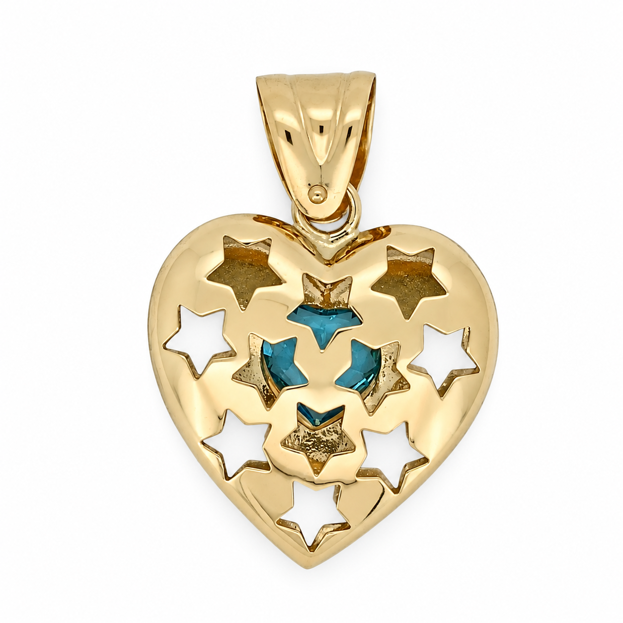 Ciondolo - 18 carati Oro giallo - 2ct. tw. Topazio - Made in Italy - HandMade