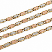 Collana - 18 carati Oro giallo, Oro bianco, Oro rosa - Made in Italy - HandMade