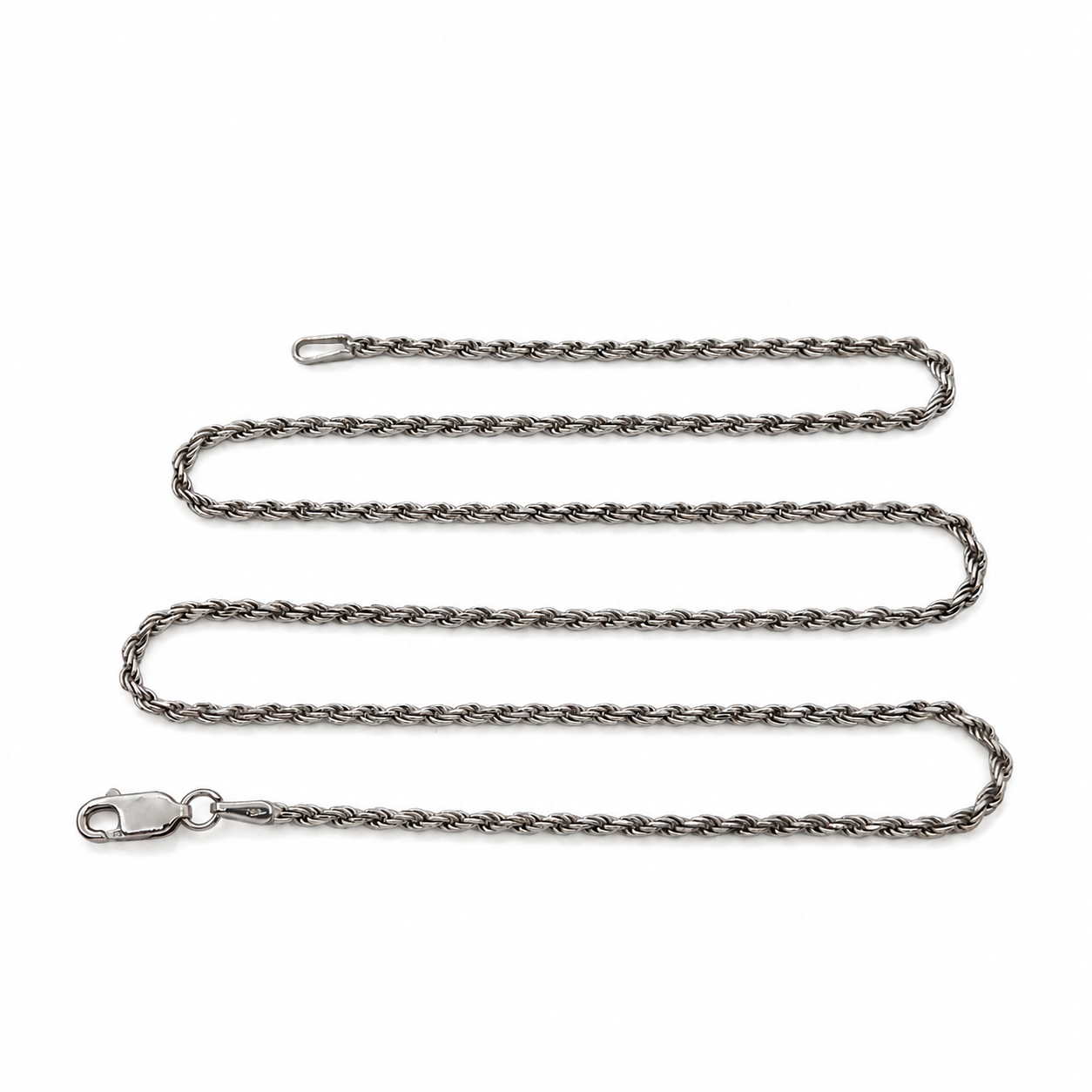 Collana - 18 carati Oro bianco - Made in Italy - HandMade