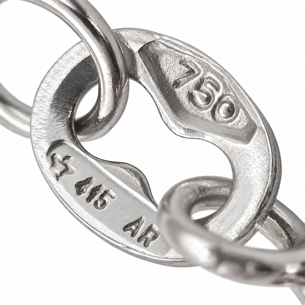 Collana con ciondolo - 18 carati Oro bianco - 0.02ct. tw. Diamante (Naturale) - Made in Italy - HandMade