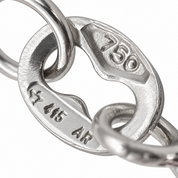 Collana con ciondolo - 18 carati Oro bianco - 0.02ct. tw. Diamante (Naturale) - Made in Italy - HandMade