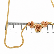 Collana - 18 carati Oro giallo, Oro rosa - Made in Italy - Handmade