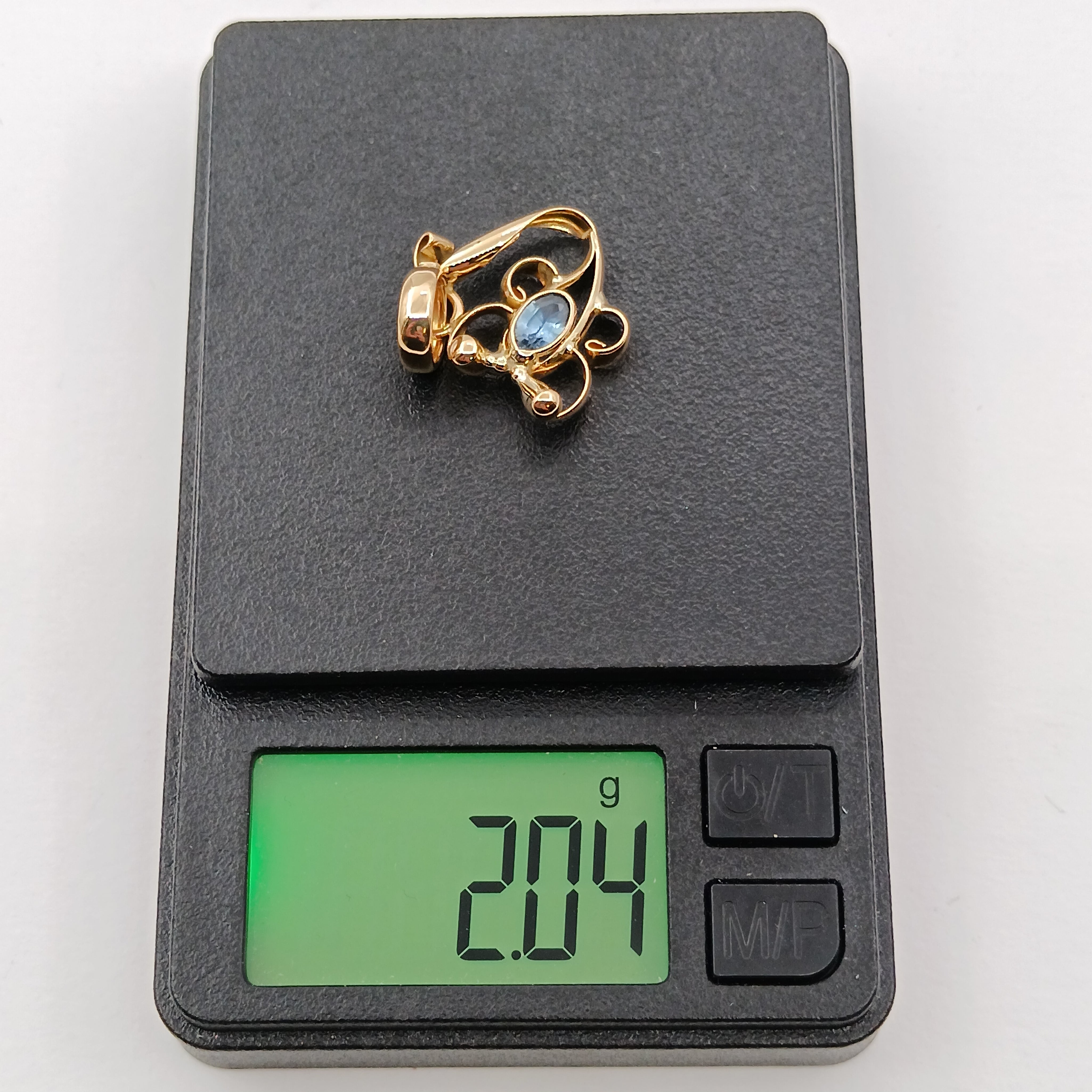 Ciondolo - 18 carati Oro giallo - 0.60ct. tw. Topazio - Made in Italy - HandMade