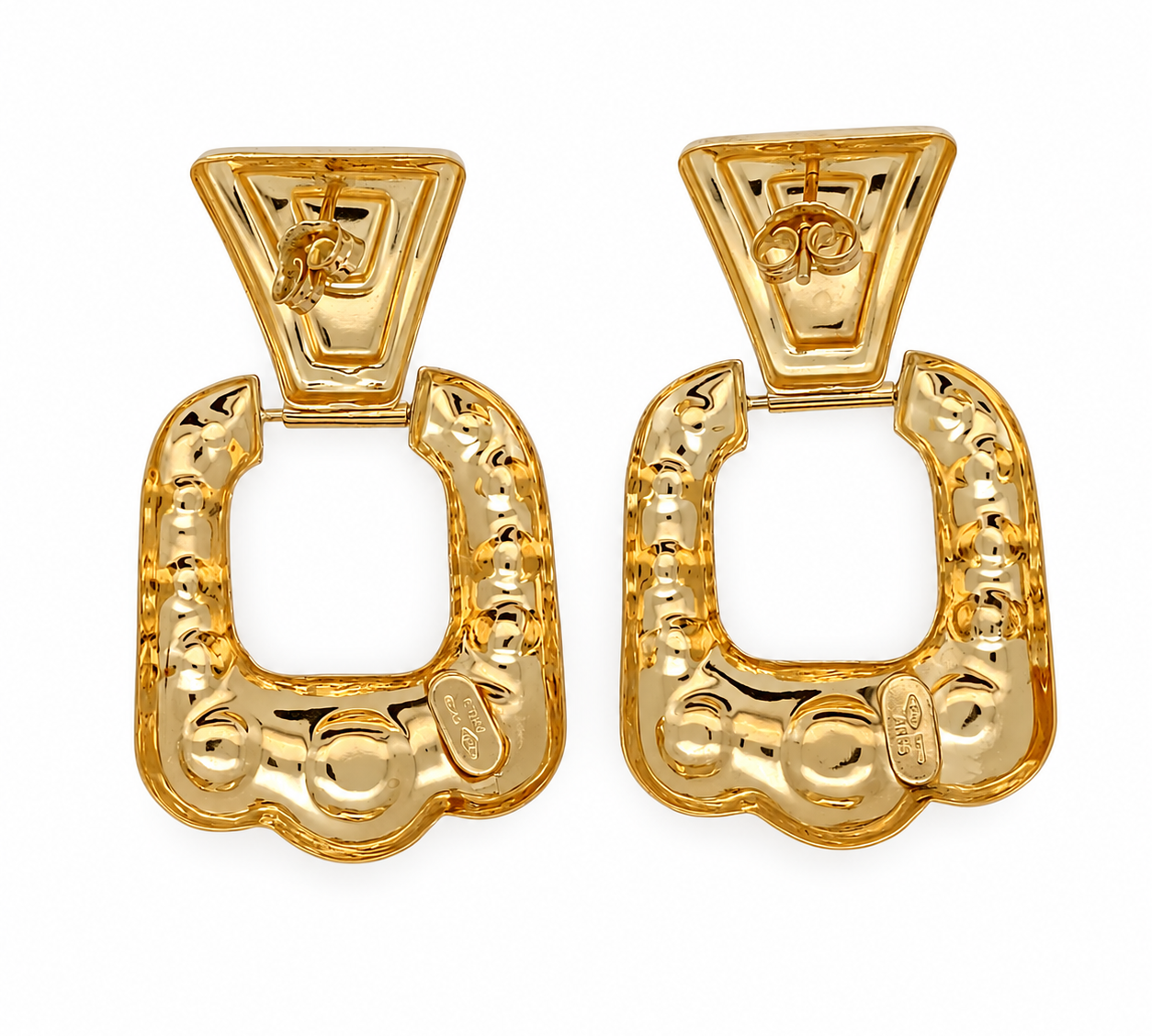 Orecchini - 18 carati Oro giallo - Made in Italy - HandMade