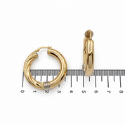 Earrings - 18 carat Yellow gold, White gold - Made in Italy - HandMade