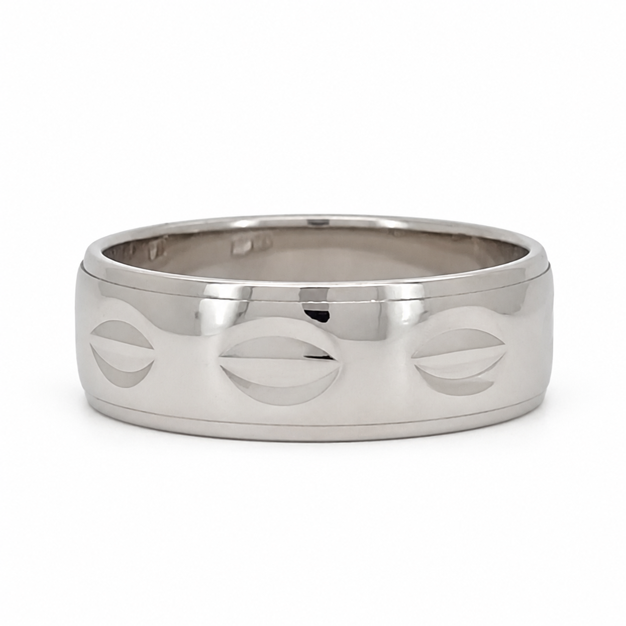 Anello - 18 carati Oro bianco - Made in Italy - Handmade