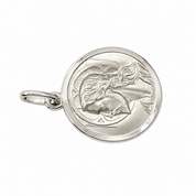 Ciondolo - 18 carati Oro bianco - Made in Italy - HandMade