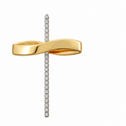 Ciondolo - 18 carati Oro giallo, Oro bianco - 0.65ct. tw. Diamante (Naturale) - Made in Italy - HandMade
