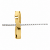 Ciondolo - 18 carati Oro giallo, Oro bianco - 0.65ct. tw. Diamante (Naturale) - Made in Italy - HandMade