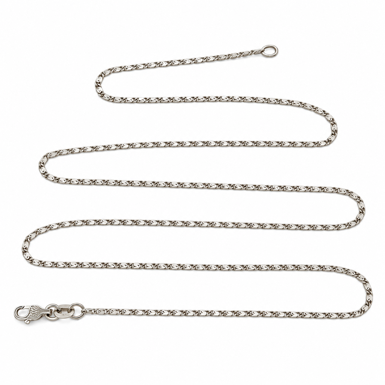 Collana - 18 carati Oro bianco - Made in Italy - HandMade