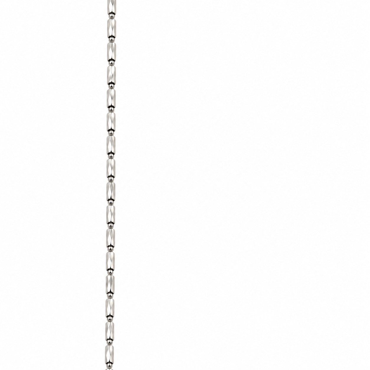 Collana - 18 carati Oro bianco - Made in Italy - HandMade