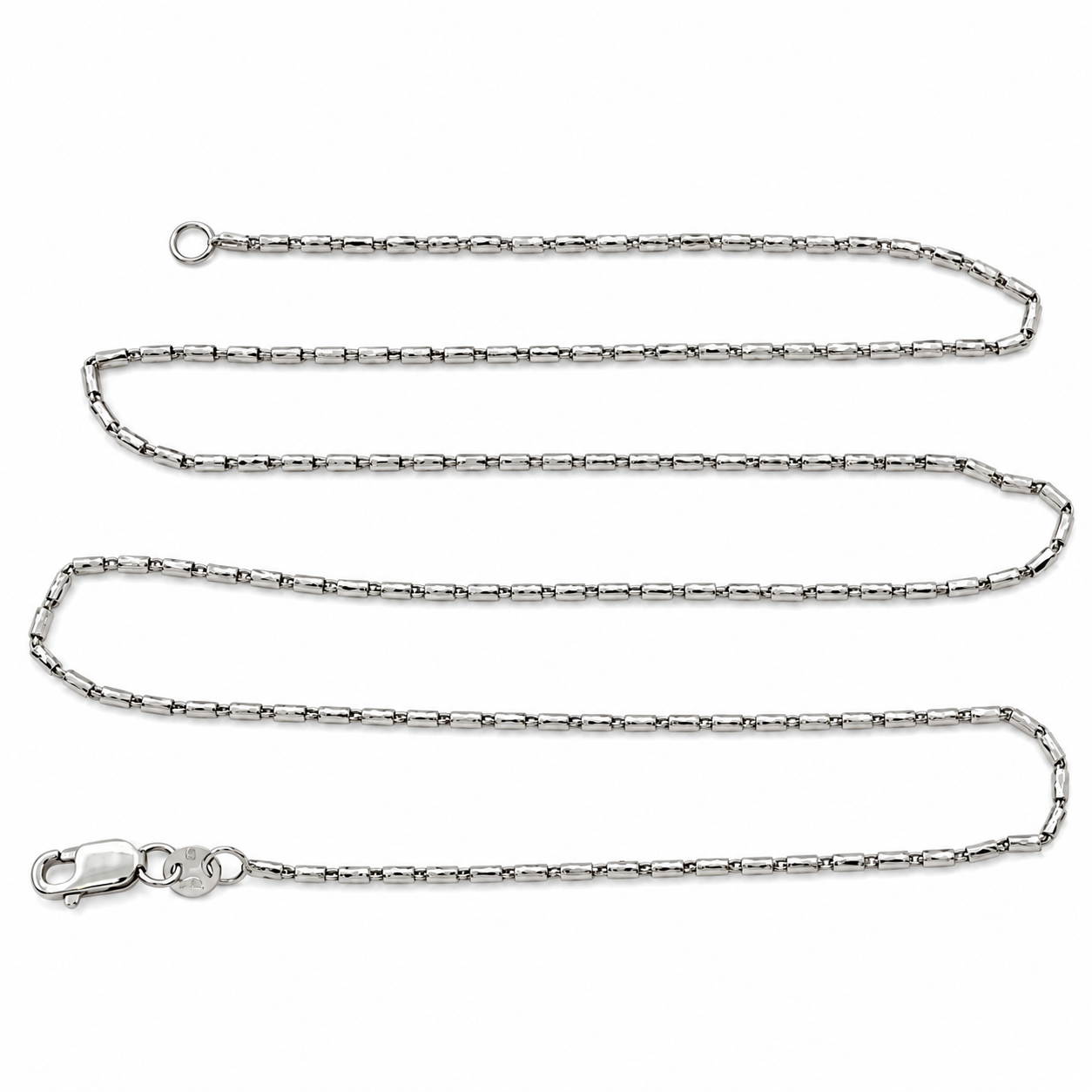 Collana - 18 carati Oro bianco - Made in Italy - HandMade