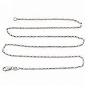 Collana - 18 carati Oro bianco - Made in Italy - HandMade