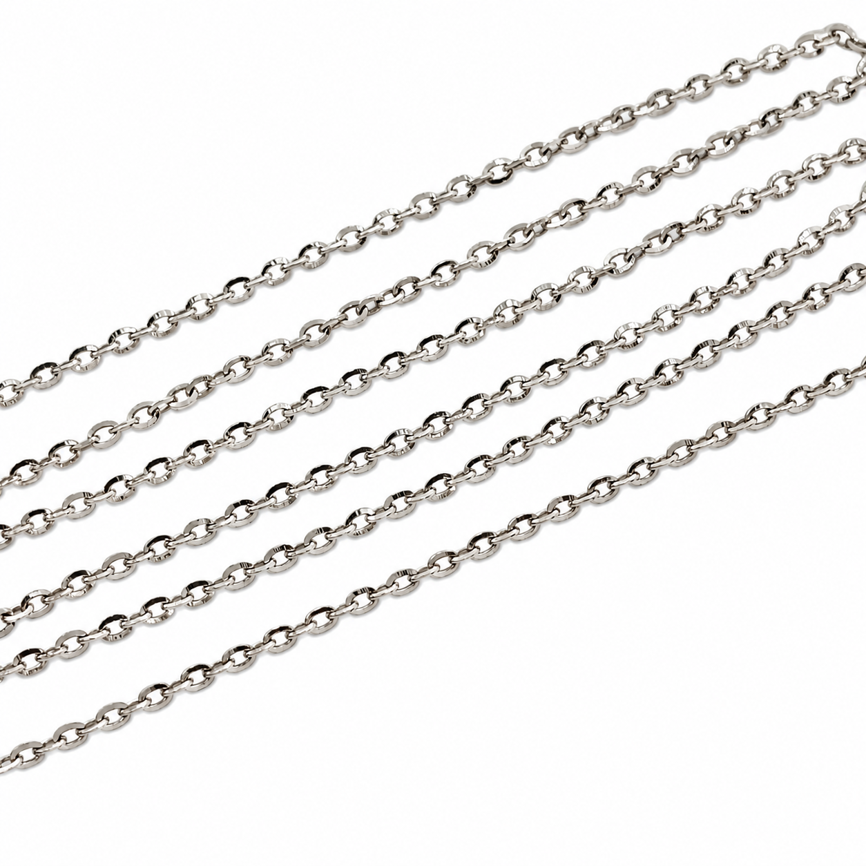 Collana - 18 carati Oro bianco - Made in Italy - HandMade