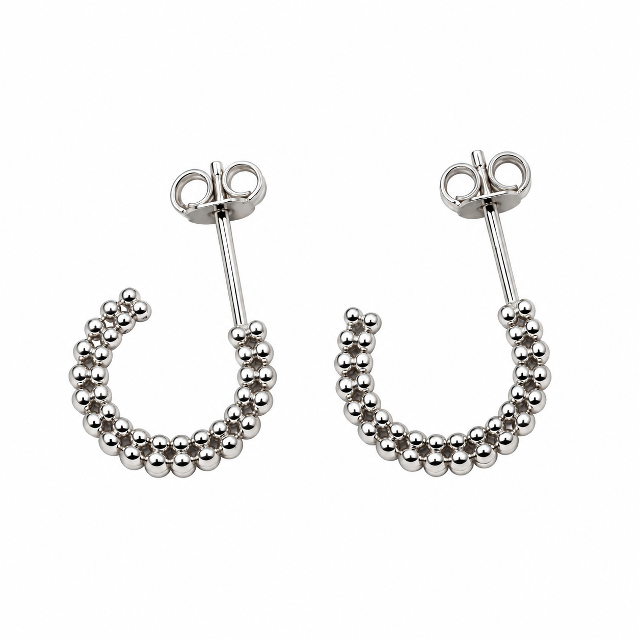 Orecchini - 18 carati Oro bianco - Made in Italy - HandMade