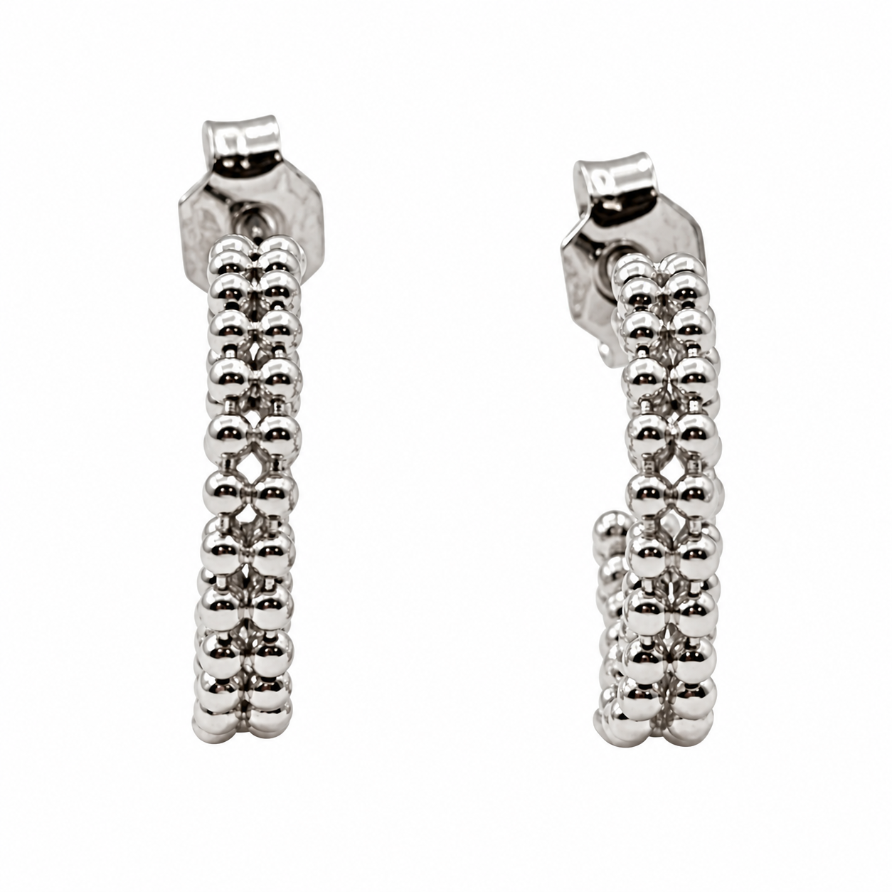 Orecchini - 18 carati Oro bianco - Made in Italy - HandMade