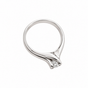 Anello - 18 carati Oro bianco - 0.80ct. tw. Diamante (Naturale) - Made in Italy - HandMade ?