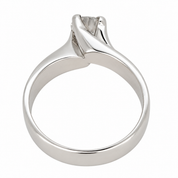 Anello - 18 carati Oro bianco - 0.80ct. tw. Diamante (Naturale) - Made in Italy - HandMade ?