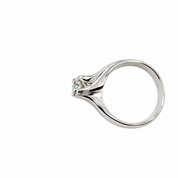 Anello - 18 carati Oro bianco - 0.80ct. tw. Diamante (Naturale) - Made in Italy - HandMade ?