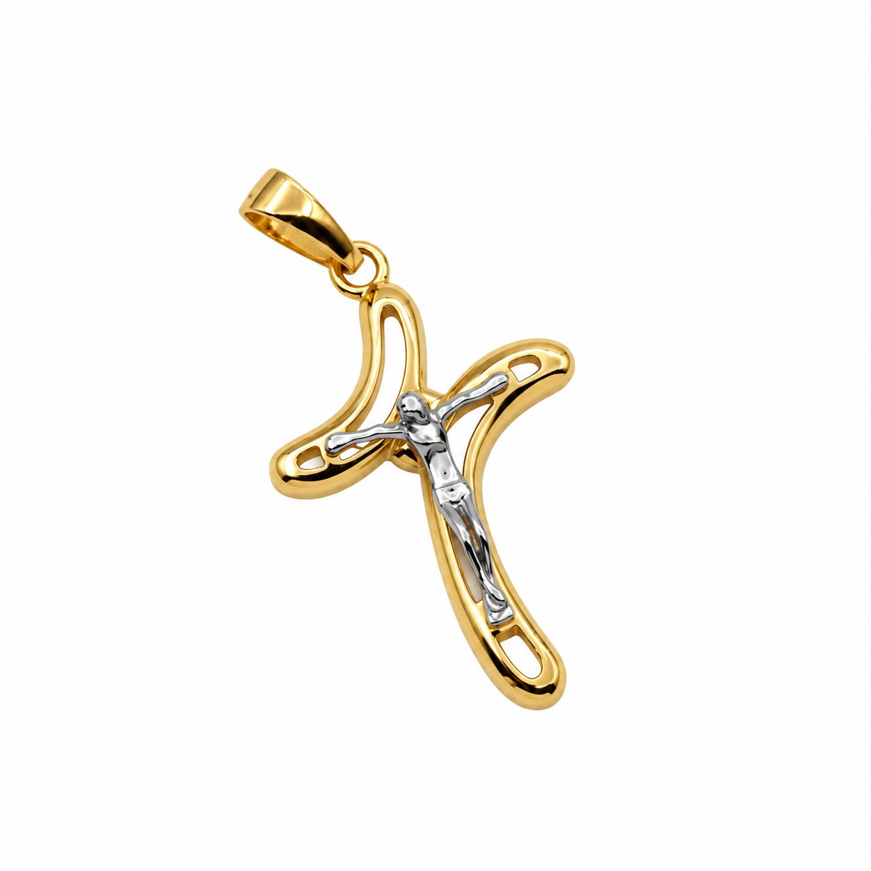 Ciondolo - 18 carati Oro giallo, Oro bianco - Made in Italy - HandMade