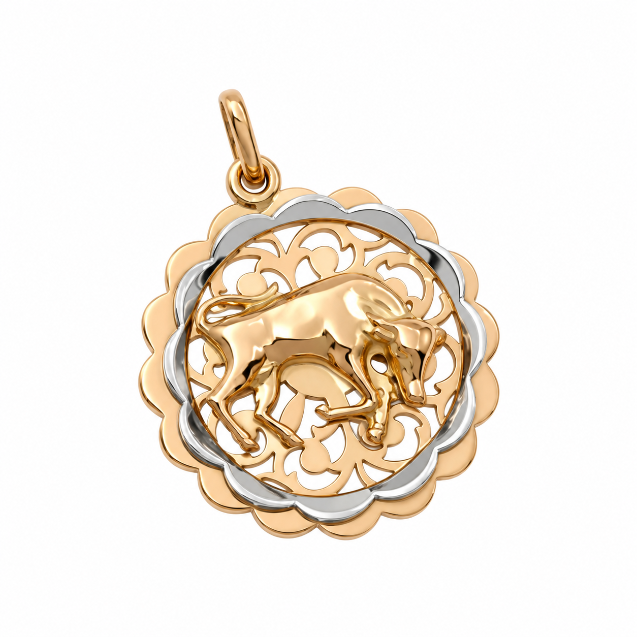 Ciondolo - 18 carati Oro giallo, Oro bianco - Made in Italy - HandMade