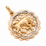 Ciondolo - 18 carati Oro giallo, Oro bianco - Made in Italy - HandMade