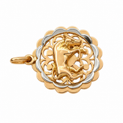Ciondolo - 18 carati Oro giallo, Oro bianco - Made in Italy - HandMade