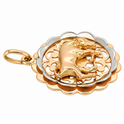 Ciondolo - 18 carati Oro giallo, Oro bianco - Made in Italy - HandMade