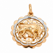 Ciondolo - 18 carati Oro giallo, Oro bianco - Made in Italy - HandMade