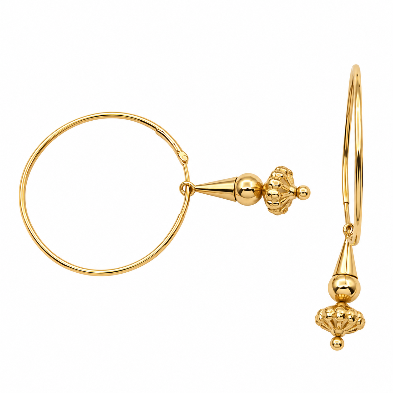 Orecchini - 18 carati Oro giallo - Made in Italy - HandMade