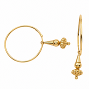 Orecchini - 18 carati Oro giallo - Made in Italy - HandMade
