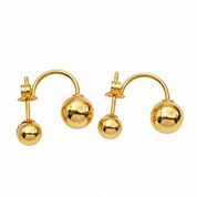 Orecchini - 18 carati Oro giallo - Made in Italy - HandMade