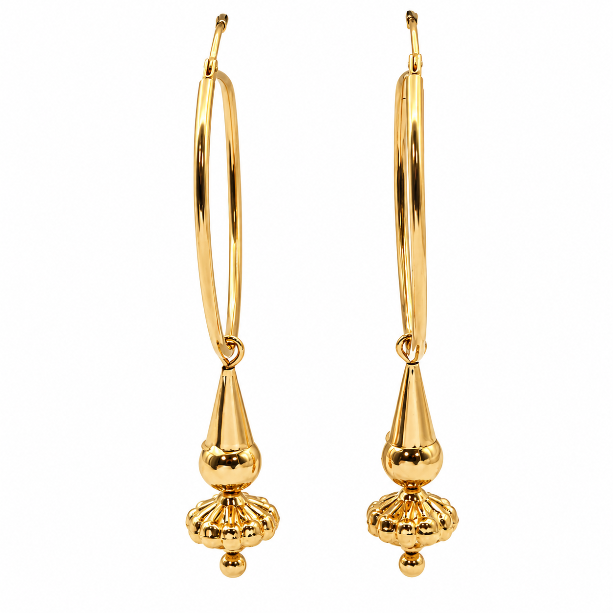 Orecchini - 18 carati Oro giallo - Made in Italy - HandMade