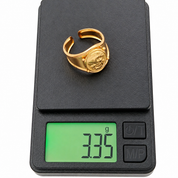 Anello - 18 carati Oro giallo - Made in Italy - Handmade