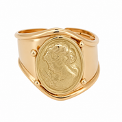 Anello - 18 carati Oro giallo - Made in Italy - Handmade