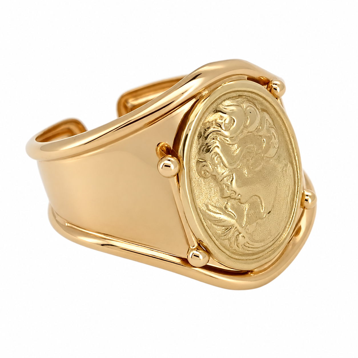 Anello - 18 carati Oro giallo - Made in Italy - Handmade
