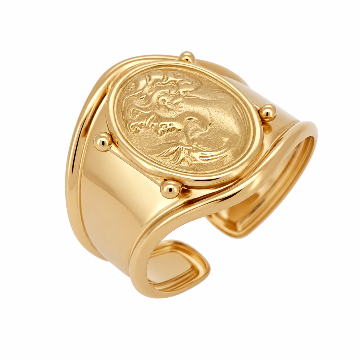 Anello - 18 carati Oro giallo - Made in Italy - Handmade