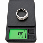 Anello - 18 carati Oro bianco - 0.36ct. tw. Diamante (Naturale) - Made in Italy - HandMade