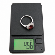 Anello - 18 carati Oro bianco - 2.63ct. tw. Spinello - Diamante - Made in Italy - Handmade