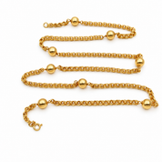 Collana - 18 carati Oro giallo - Made in Italy - Handmade