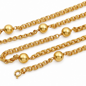 Collana - 18 carati Oro giallo - Made in Italy - Handmade