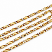 Collana - 18 carati Oro giallo, Oro bianco - Made in Italy - Handmade