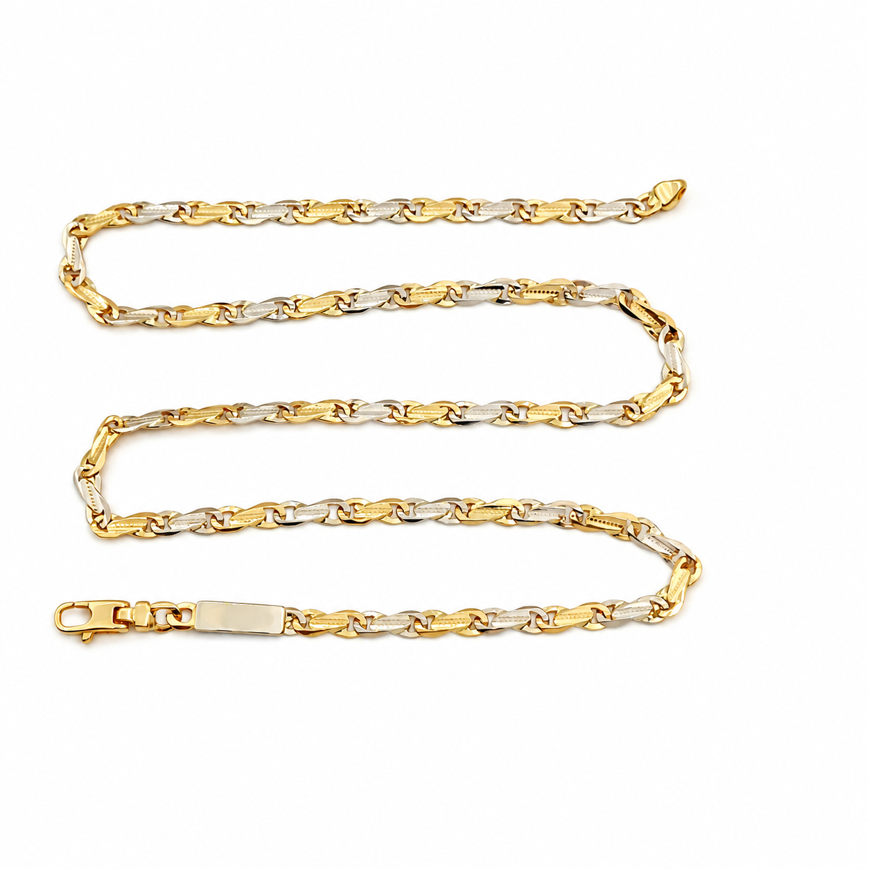 Collana - 18 carati Oro giallo, Oro bianco - Made in Italy - Handmade