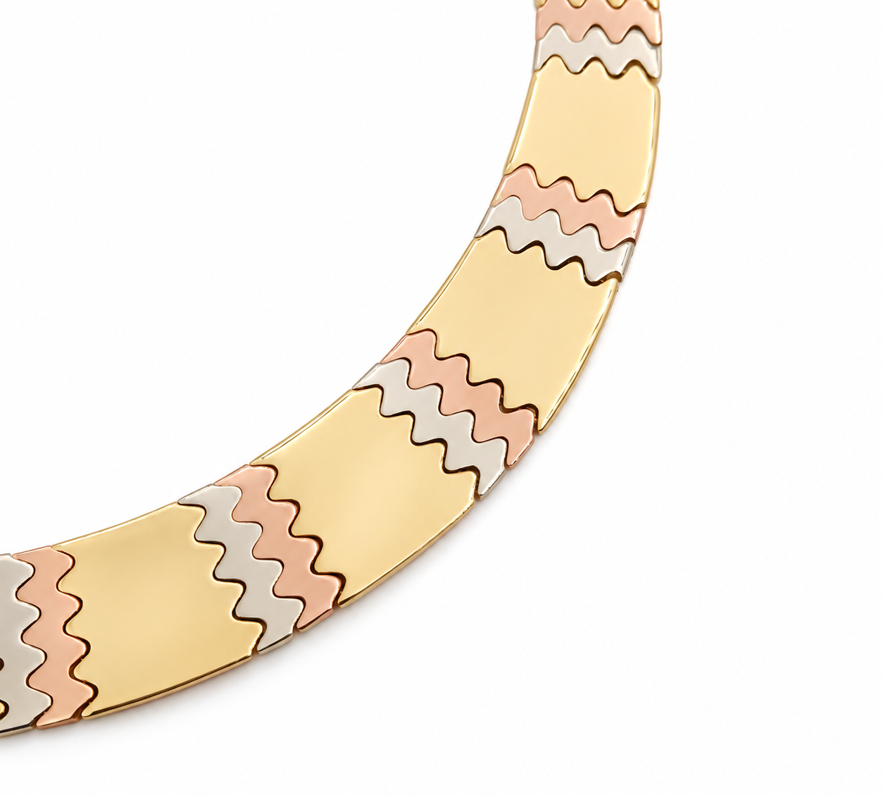 Collana - 18 carati Oro giallo, Oro bianco, Oro rosa - Made in Italy - Handmade