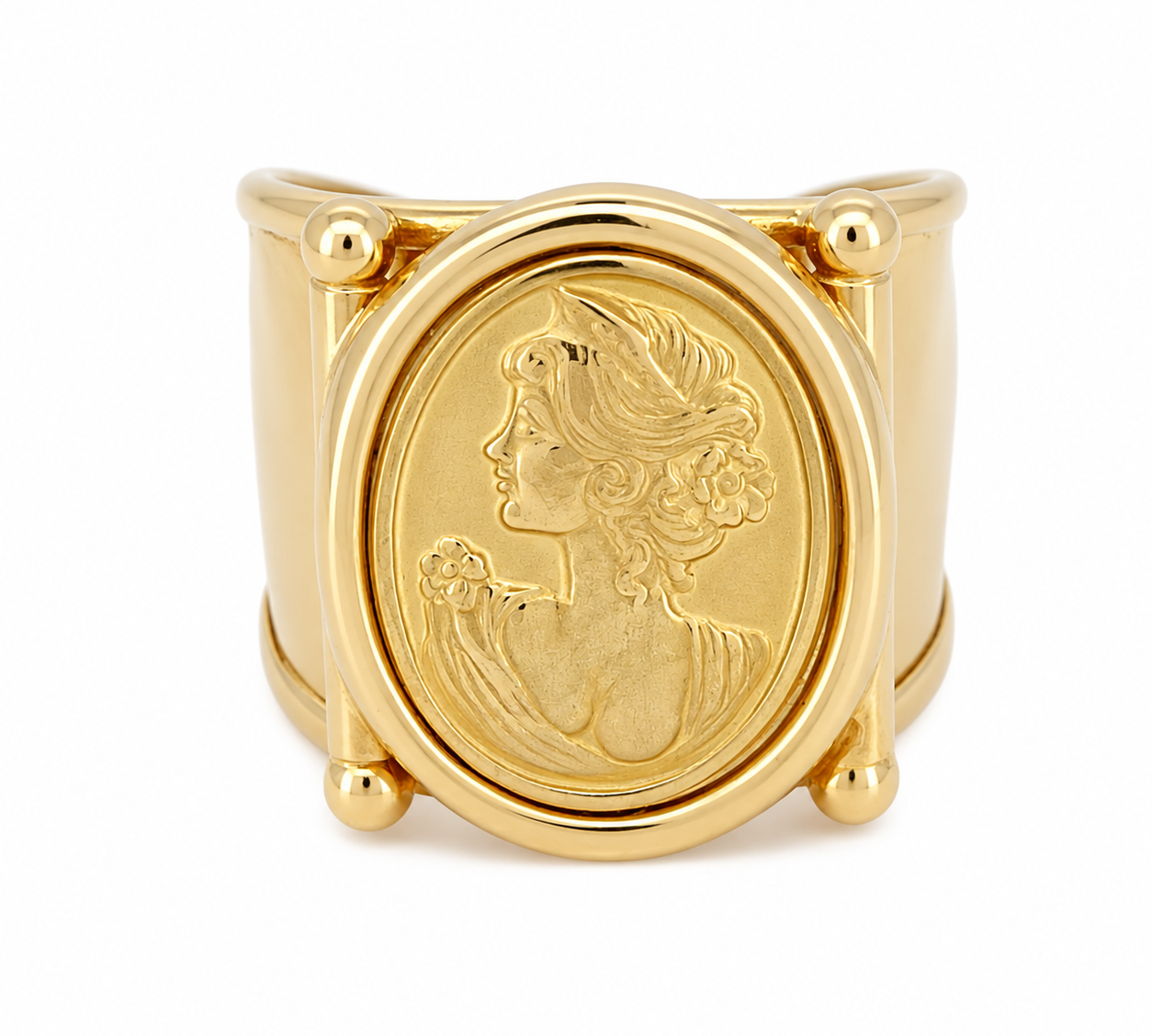 Anello - 18 carati Oro giallo - Made in Italy - Handmade