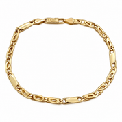 Bracciale - 18 carati Oro giallo - Made in Italy - Handmade