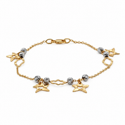 Bracciale - 18 carati Oro giallo, Oro bianco - Made in Italy - Handmade