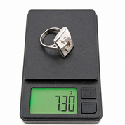 Anello - 18 carati Oro bianco - 0.10ct. tw. Diamante (Naturale) - Made in Italy - Handmade