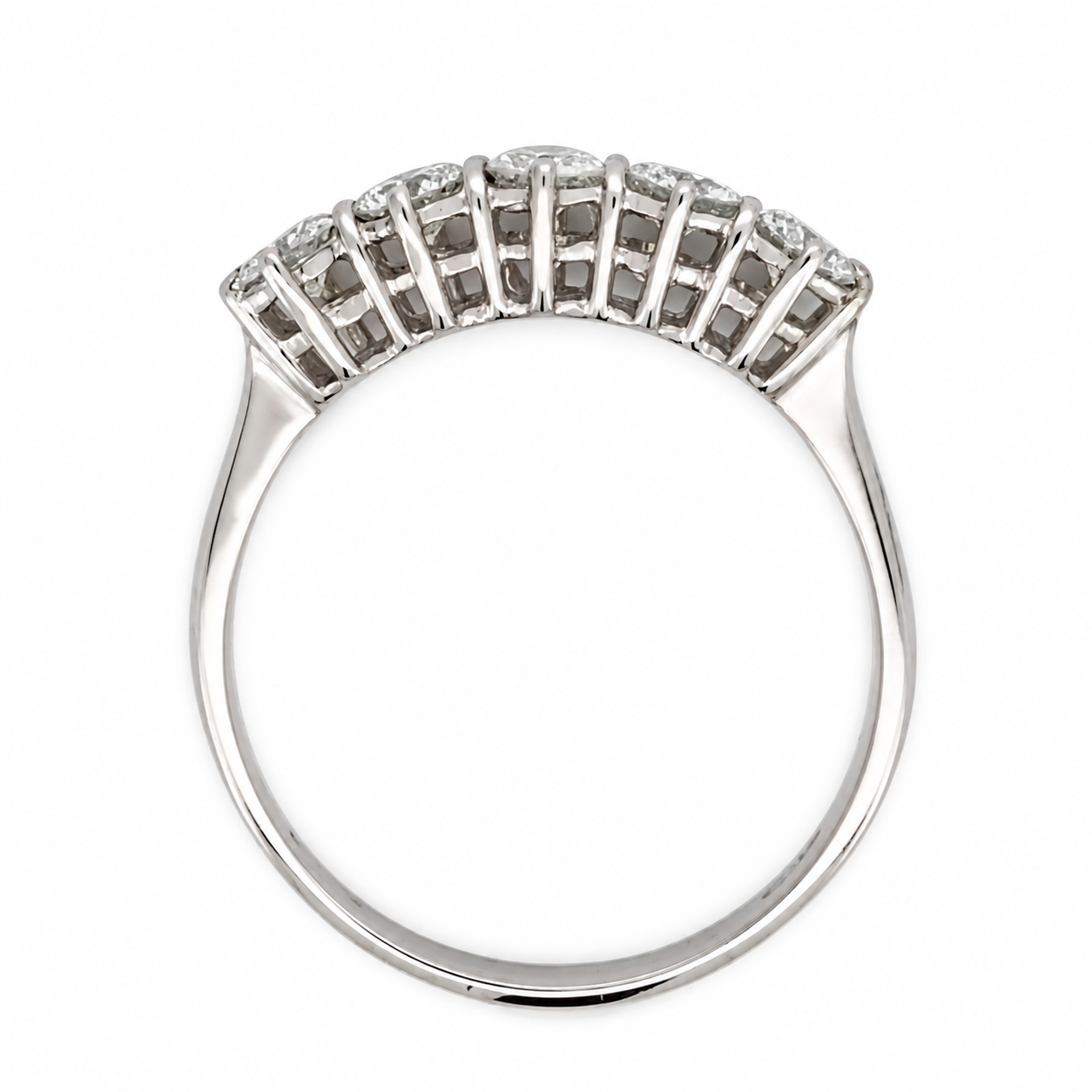 Anello - 18 carati Oro bianco - 0.50ct. tw. Diamante (Naturale) - Made in Italy - Handmade